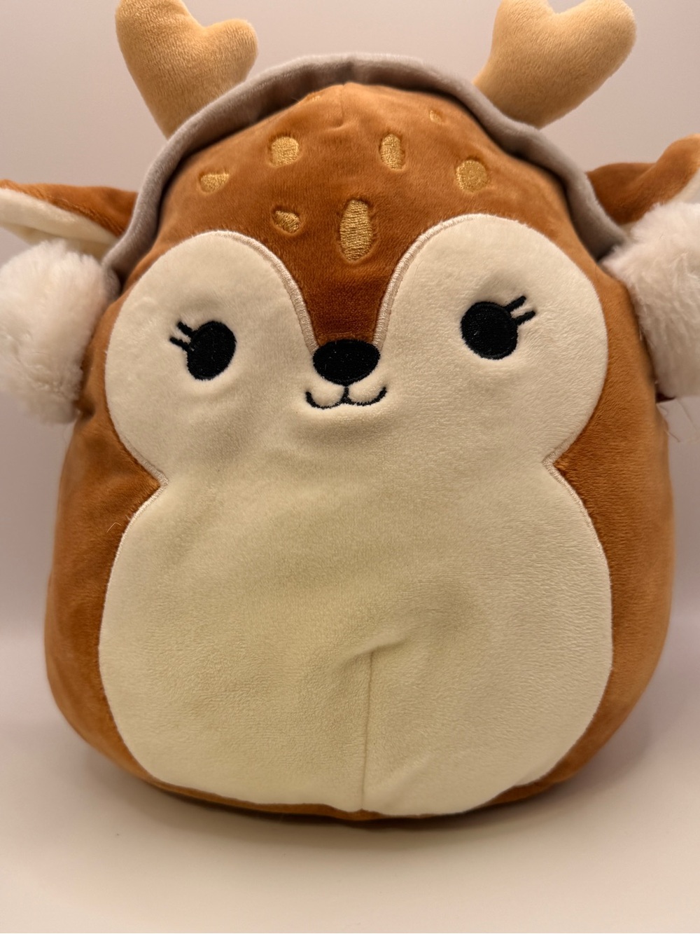 Squishmallow Dawn The Fawn Deer 8 inch Plush Toy, 2019 W/ Earmuffs